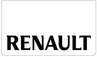 Satz Schmutzfänger weiß Renault schwarz