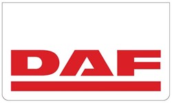 Satz Schmutzfänger weiß DAF rot