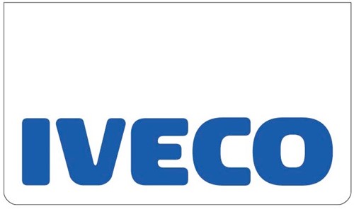 Satz Schmutzfänger weiß Iveco blau