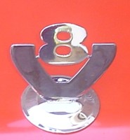 Stainless Steel Nose Emblem V8