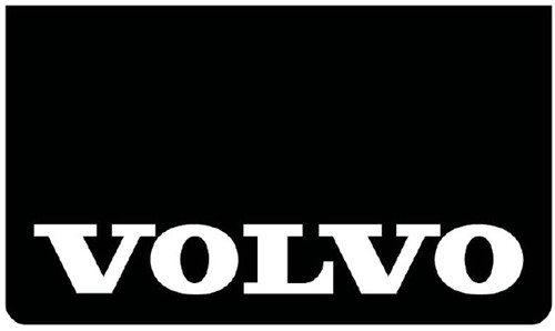 Satz Schmutzfänger schwarz Volvo weiß