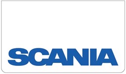 Set Spatlappen wit SCANIA blauw