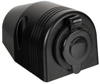 Cigarette plug surface mounted socket
