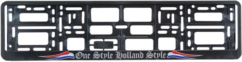 License plate holder One style, Holland style