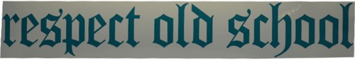 Aufkleber Respect Old School - Blau