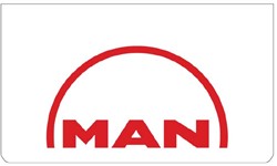 Satz Schmutzfänger weiß MAN rot