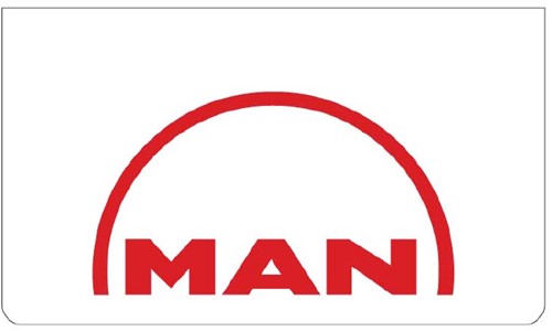 Set Spatlappen wit MAN rood