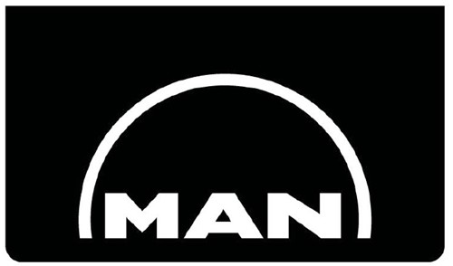 Set Mudflaps black MAN white