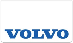 Satz Schmutzfänger weiß Volvo blau