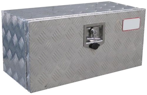 Aluminum checkerplate box - 700x290x300