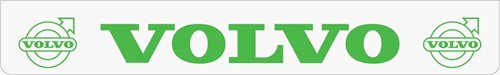 Long Mudflap white Volvo green