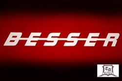 Edelstahl Logo Besser 48cm