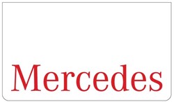 Set Spatlappen wit Mercedes rood