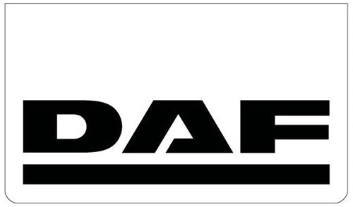 Set Mudflaps white DAF black