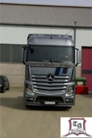 Stainless steel stone catcher for Mercedes Actros MP4 with round holes-2