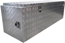 Aluminum checkerplate box - 1850x600x600