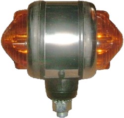 Edelstahl-Begrenzungsleuchte Orange