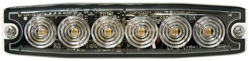 Ultradunne LED-Flitser 6 LED's Wit