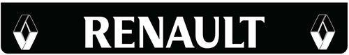 Lange Spatlap zwart Renault wit