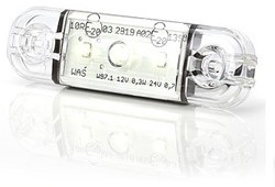 LED slanke Opbouw 3 LEDS Wit