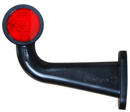 LED Breedtelamp haaks 165mm links