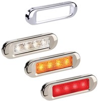 RVS Cover voor de 4 LEDS inbouw