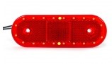 LED Marker light oval Red