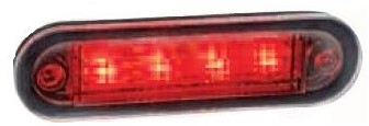 LED Einbau 4 LEDs Rot