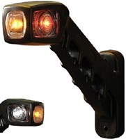 LED Begrenzungsleuchte 185mm nach links abgewinkelt