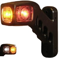 LED breedte lamp haaks 130mm rechts