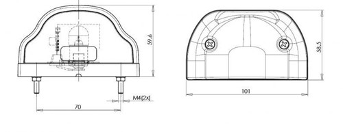 Kennzeichenbeleuchtung Rot-3