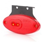 LED Marker light oval Red with fixing