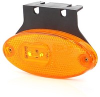 LED Marker light oval Orange with fixing