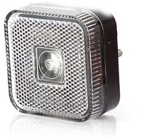 LED-Markierungsleuchte eckig Weiß