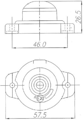 LED Markierungsleuchte rund Rot-3
