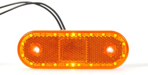 LED Markeerverlichting ovaal Oranje