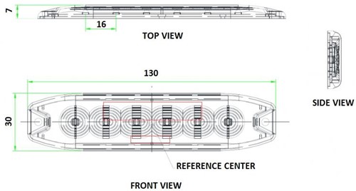 Strobe Light 6x LED Orange-3