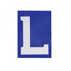 L-Schild für Auto mit Saugnapf