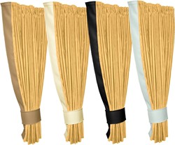 Set Seitenvorhänge Gelb 0007