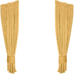 Set Zijgordijnen Alcantara Geel 0007