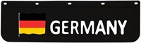 Set of small GERMANY Mudflaps black - white with imposed letters