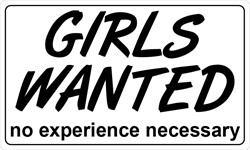 Girls Wanted plate