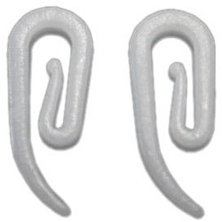 Gordijnhaakjes wit - 50 stuks