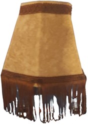 Dashboard lamp round luxury beige with brown floss