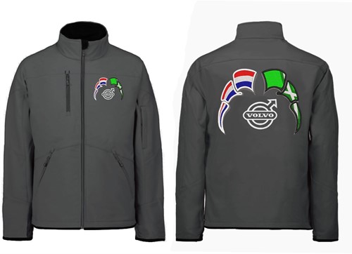 Softshell jas Volvo met wimpels Nederland - Achterhoek-2