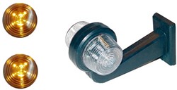 Breedtelamp 195mm LED HELDER glas Oranje/Oranje - Gylle