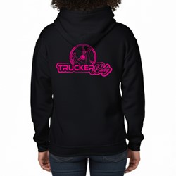 Hoodie Lady Trucker zwart