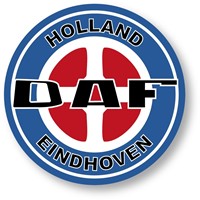 Sticker round - Holland Eindhoven with DAF logo