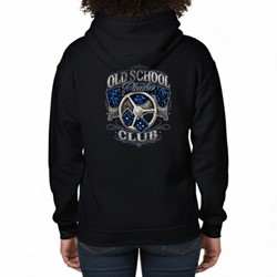 Hoodie Old School Pluche Club blauw