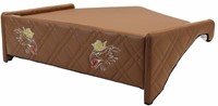 Stitched leather dashboard table Scania with logo
